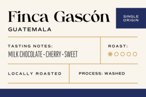 Finca Gascon Washed, Guatemala (12oz bag)